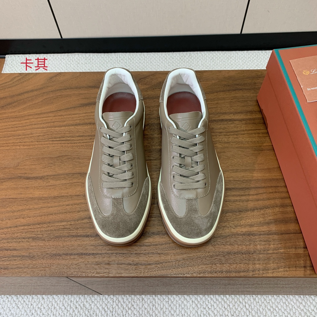 【Loro Piana】情侣款德训鞋。简约时尚，鞋面采用环保牛皮、牛反绒。进口耐磨橡胶成型底。
码数：女