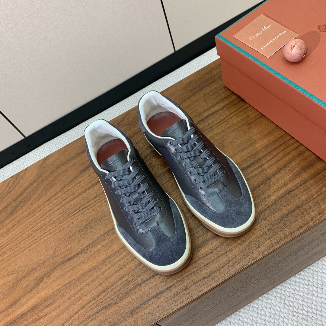 【Loro Piana】情侣款德训鞋。简约时尚，鞋面采用环保牛皮、牛反绒。进口耐磨橡胶成型底。
码数：女
