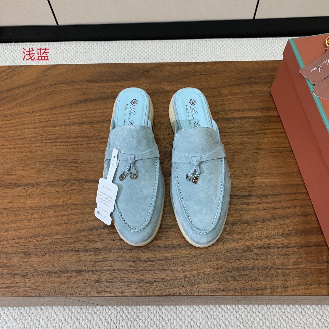 【Loro Piana】包头拖。意大利顶级羊绒复古优雅低调奢华。时尚性与皮料实用性同样兼具依然全网最高品
