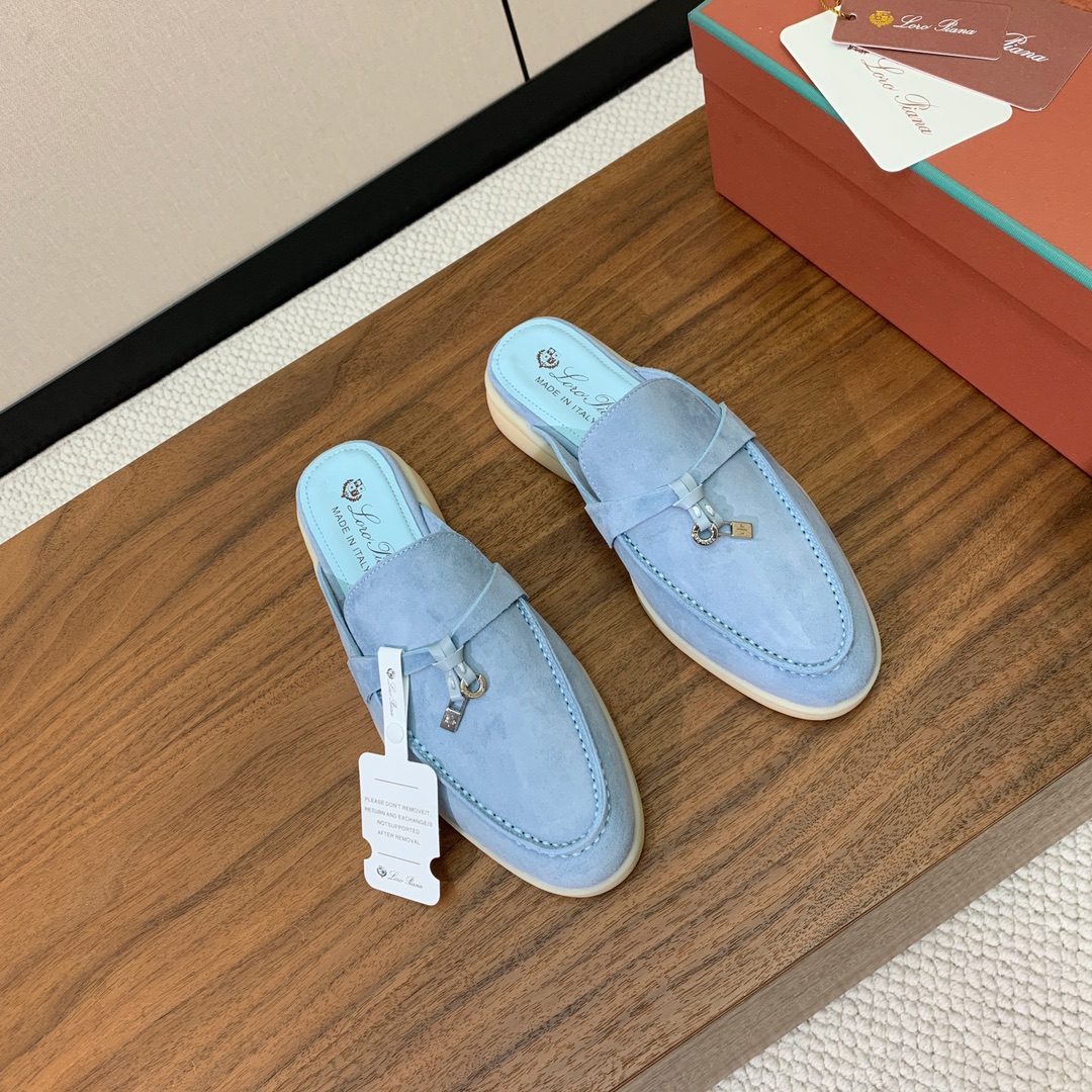 【Loro Piana】包头拖。意大利顶级羊绒复古优雅低调奢华。时尚性与皮料实用性同样兼具依然全网最高品
