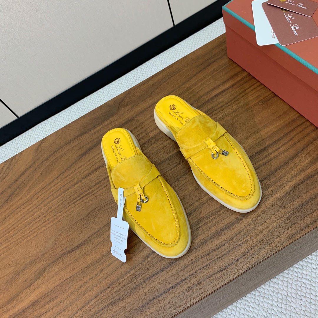 【Loro Piana】包头拖。意大利顶级羊绒复古优雅低调奢华。时尚性与皮料实用性同样兼具依然全网最高品