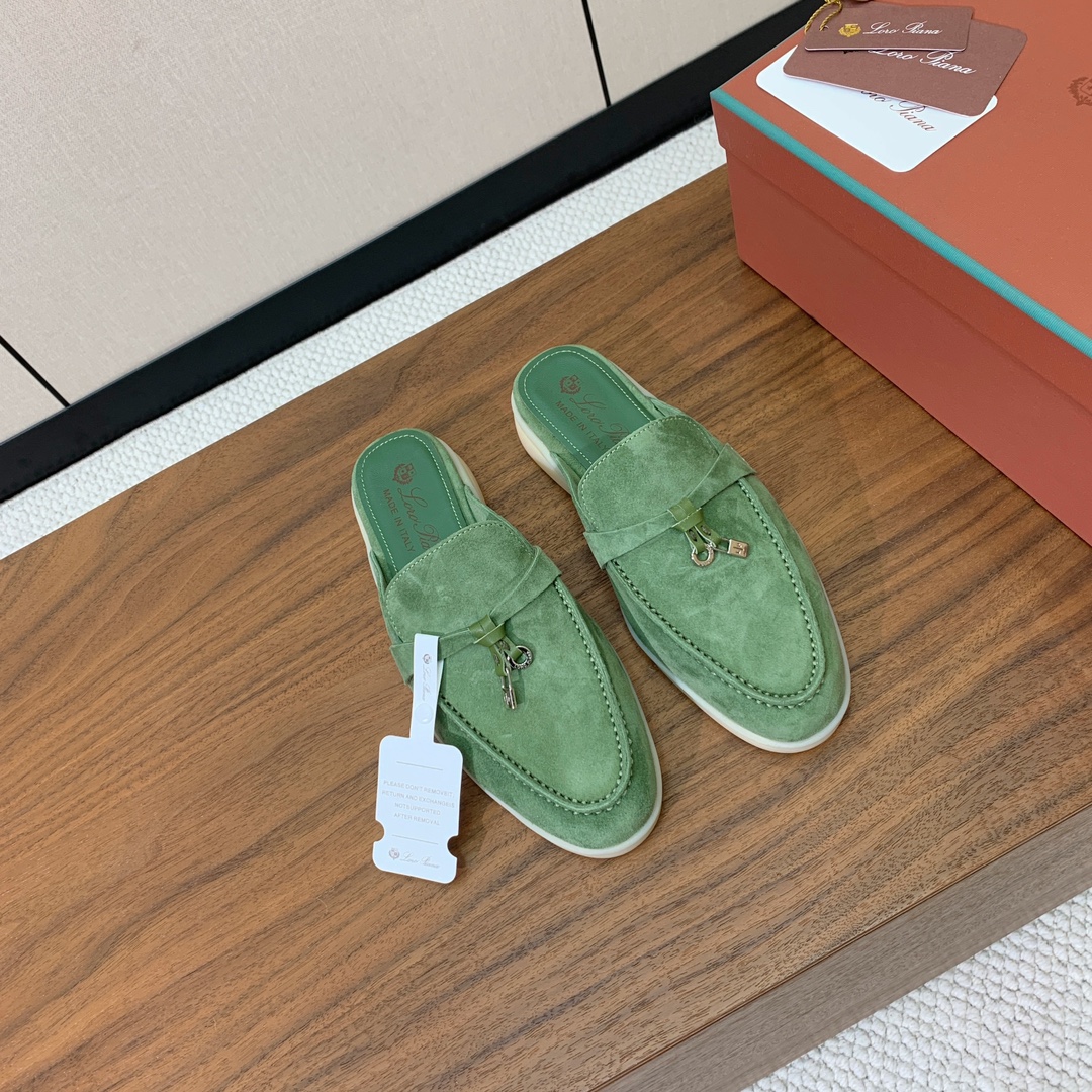 【Loro Piana】包头拖。意大利顶级羊绒复古优雅低调奢华。时尚性与皮料实用性同样兼具依然全网最高品