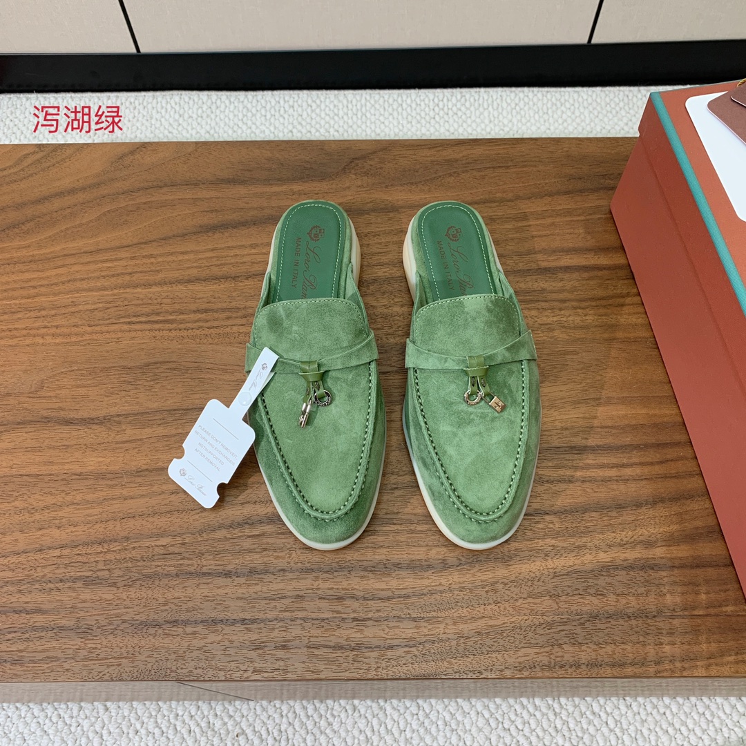 【Loro Piana】包头拖。意大利顶级羊绒复古优雅低调奢华。时尚性与皮料实用性同样兼具依然全网最高品