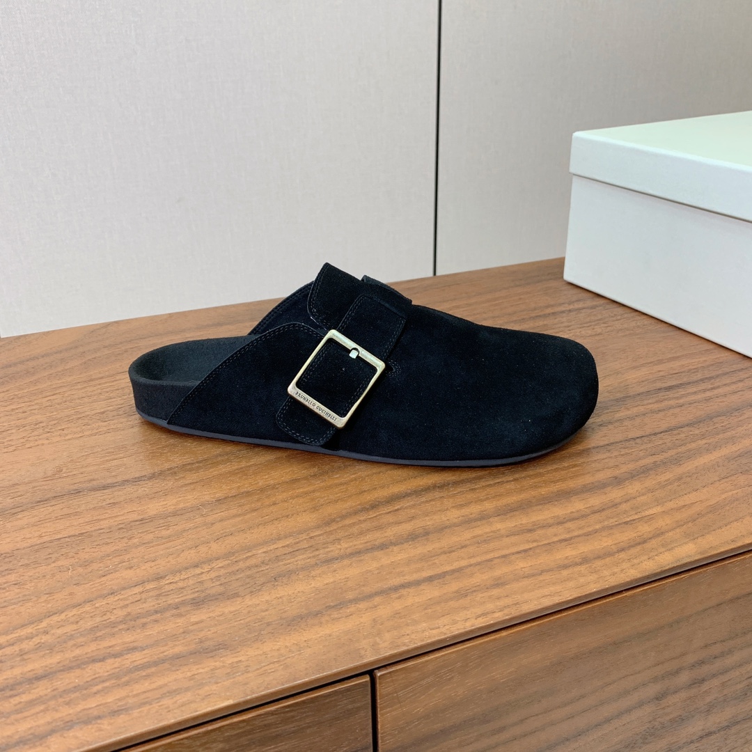 【BRUNELL* CUCINELL*】男款半包拖鞋。材质：进口环保牛绒、橡胶大底。
码数：38-45（