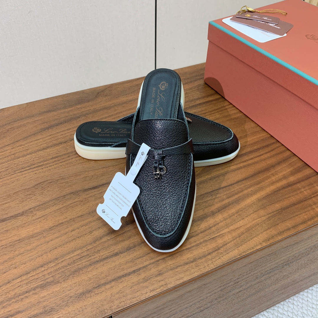 【Loro Piana】包头拖。意大利顶级羊绒复古优雅低调奢华。时尚性与皮料实用性同样兼具依然全网最高品