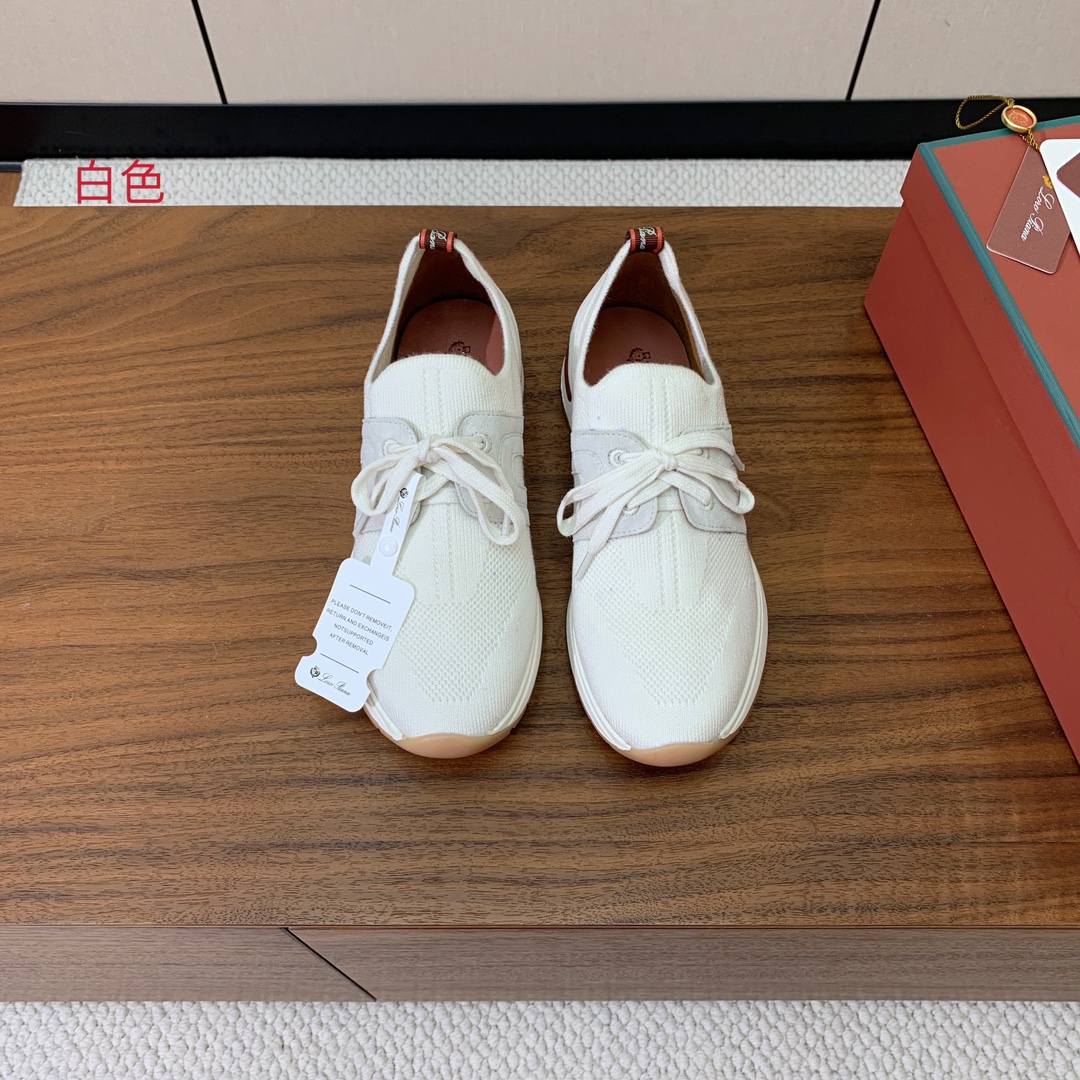 【Loro Piana】针织运动鞋。上脚轻便舒适。将功能性与低调个性风格和谐融合。打造都市着装的理想鞋履