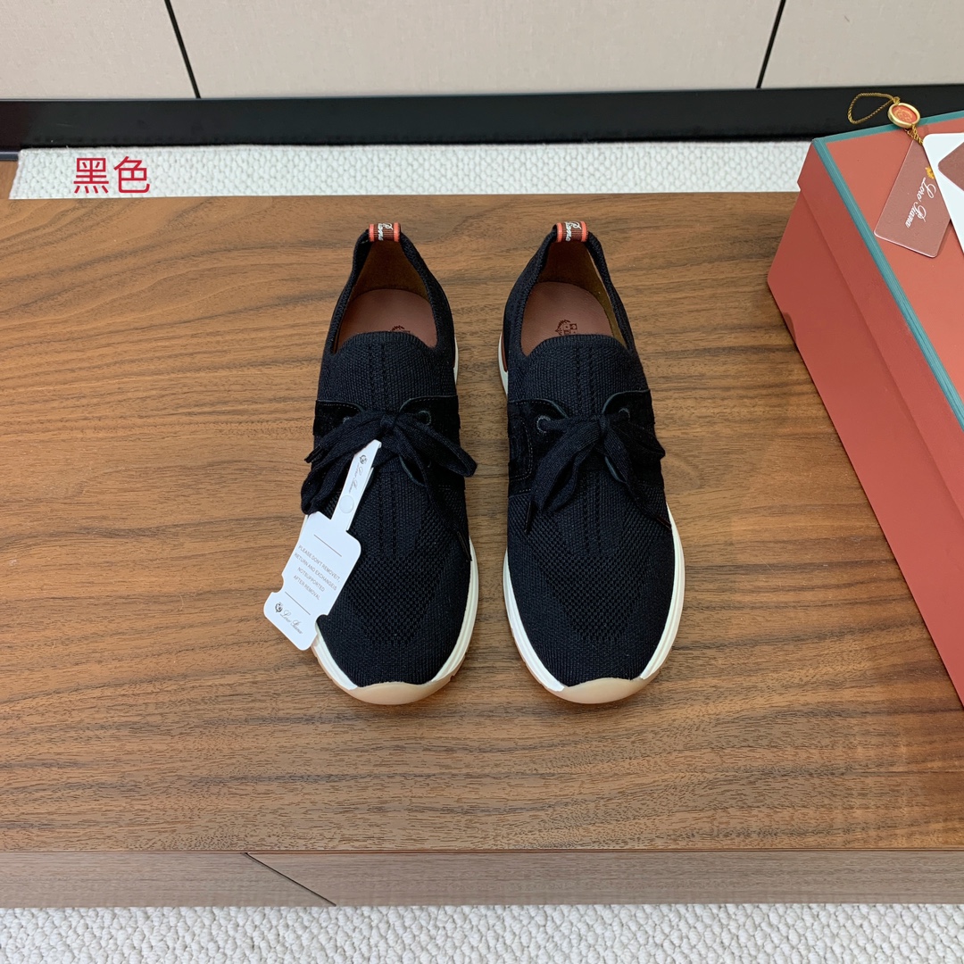 【Loro Piana】针织运动鞋。上脚轻便舒适。将功能性与低调个性风格和谐融合。打造都市着装的理想鞋履