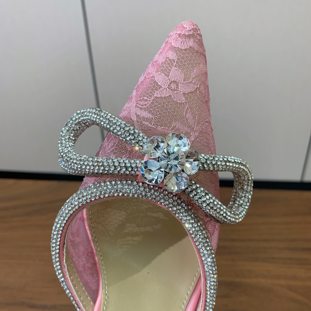 Diamond Chain Lace Soles: Sweet, Beautiful, Sheepskin Inside, Cushioning, Multiple Sizes, Customizable. - 图片 7