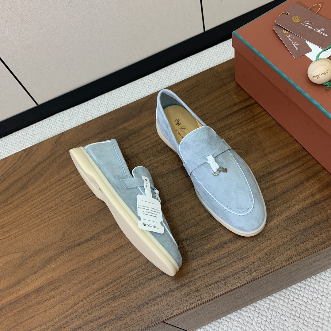 【Loro Piana】锁边款乐福鞋。意大利顶级羊绒复古优雅低调奢华。时尚性与皮料实用性同样兼具依然全网