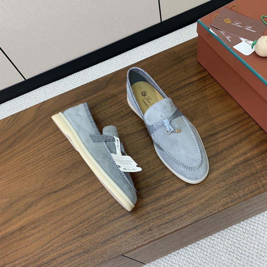 【Loro Piana】拼色乐福鞋。意大利顶级羊绒复古优雅低调奢华。时尚性与皮料实用性同样兼具依然全网最