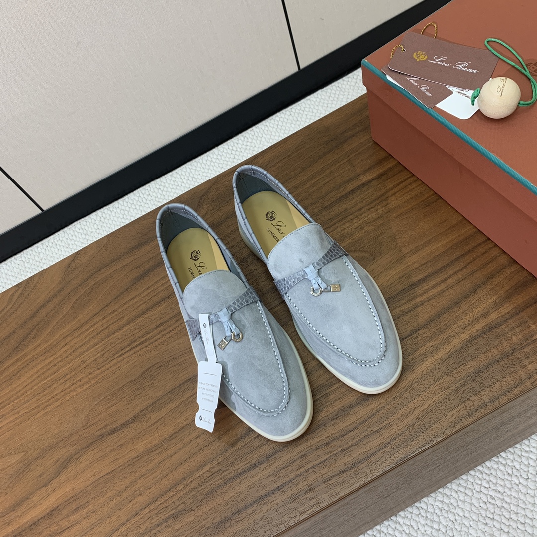 【Loro Piana】拼色乐福鞋。意大利顶级羊绒复古优雅低调奢华。时尚性与皮料实用性同样兼具依然全网最