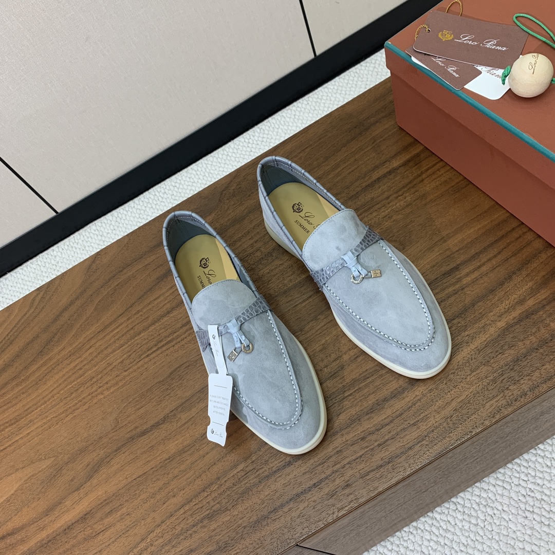 【Loro Piana】拼色乐福鞋。意大利顶级羊绒复古优雅低调奢华。时尚性与皮料实用性同样兼具依然全网最