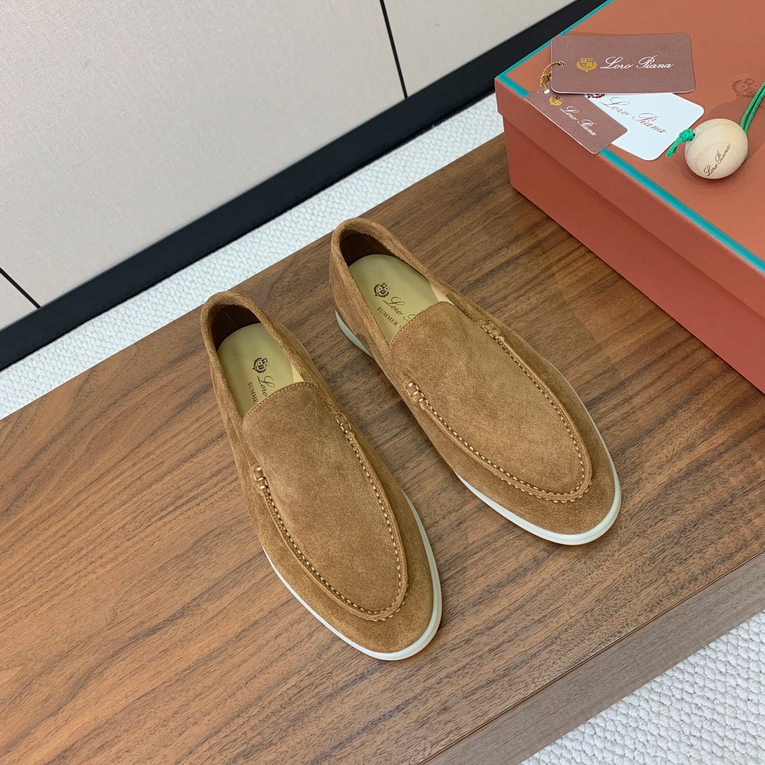 【Loro Piana】男款光面乐福鞋。复古优雅低调奢华。时尚性与皮料实用性同样兼具依然全网最高品质。鞋