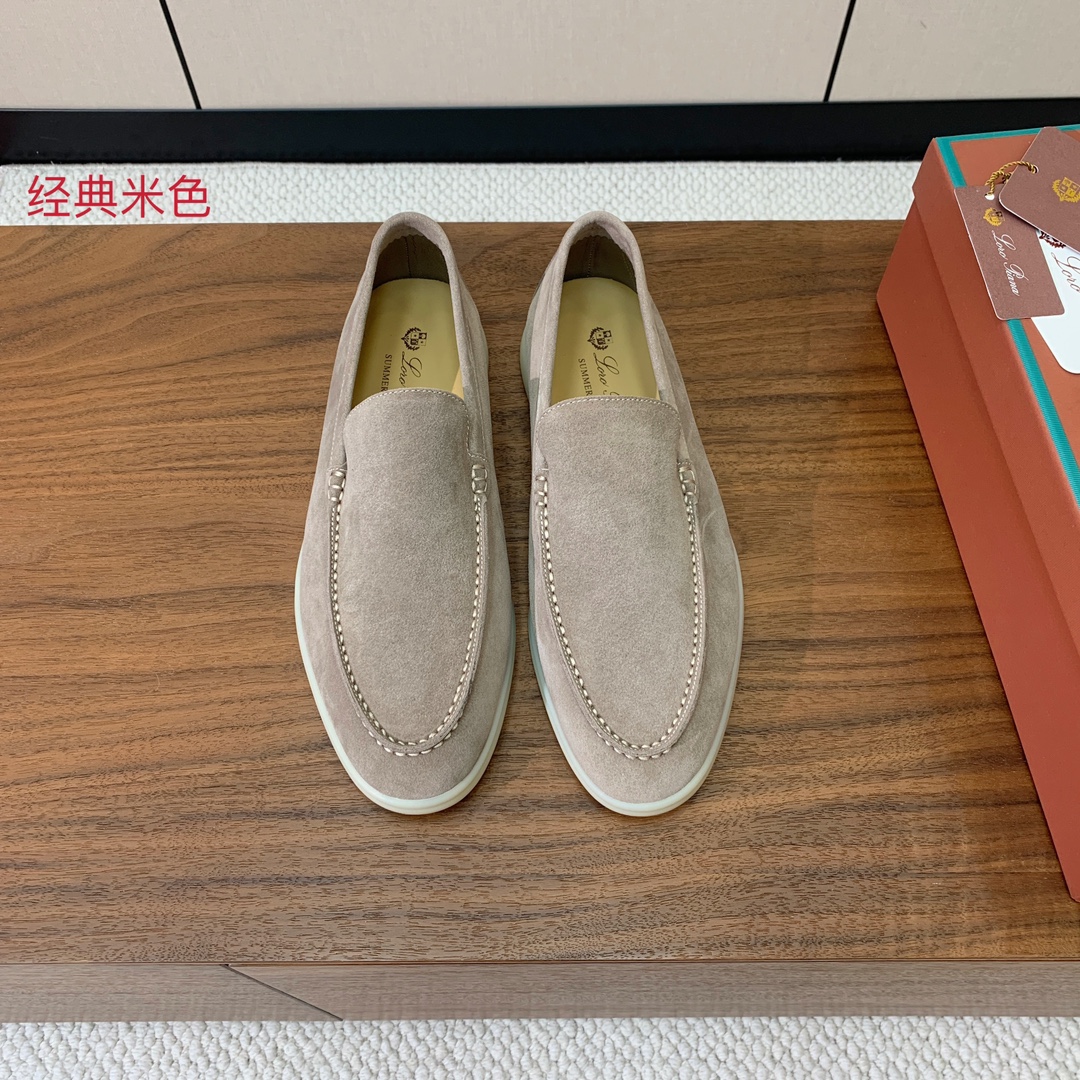 【Loro Piana】男款光面乐福鞋。复古优雅低调奢华。时尚性与皮料实用性同样兼具依然全网最高品质。鞋