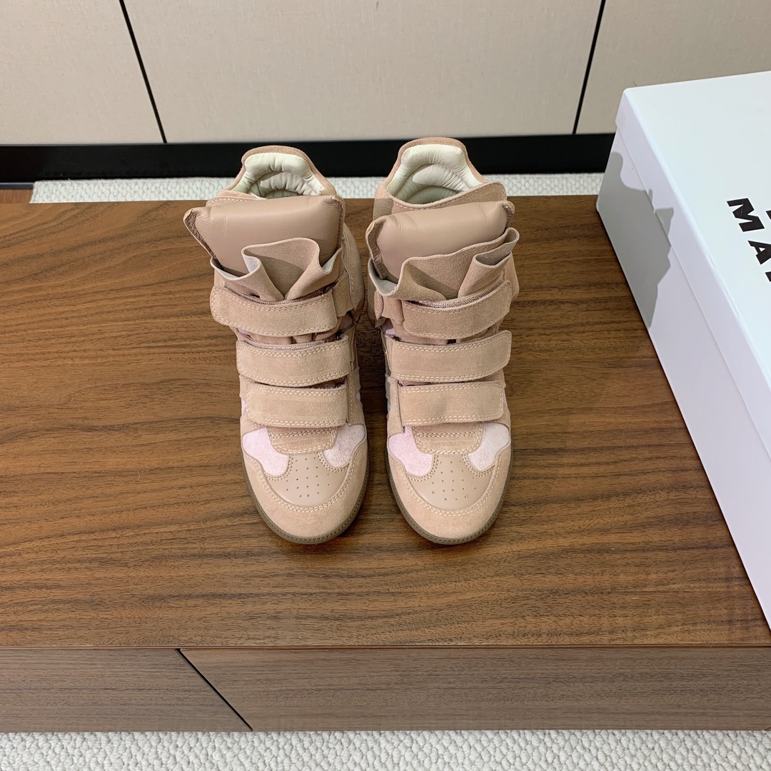 【Isabel Marant】秋冬内增高拼色高帮休闲鞋。超级有高级感上脚超好看。关键超级舒适脚感一点都不