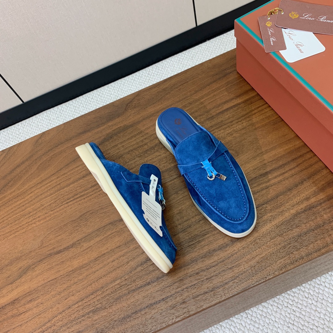 【Loro Piana】包头拖。意大利顶级羊绒复古优雅低调奢华。时尚性与皮料实用性同样兼具依然全网最高品