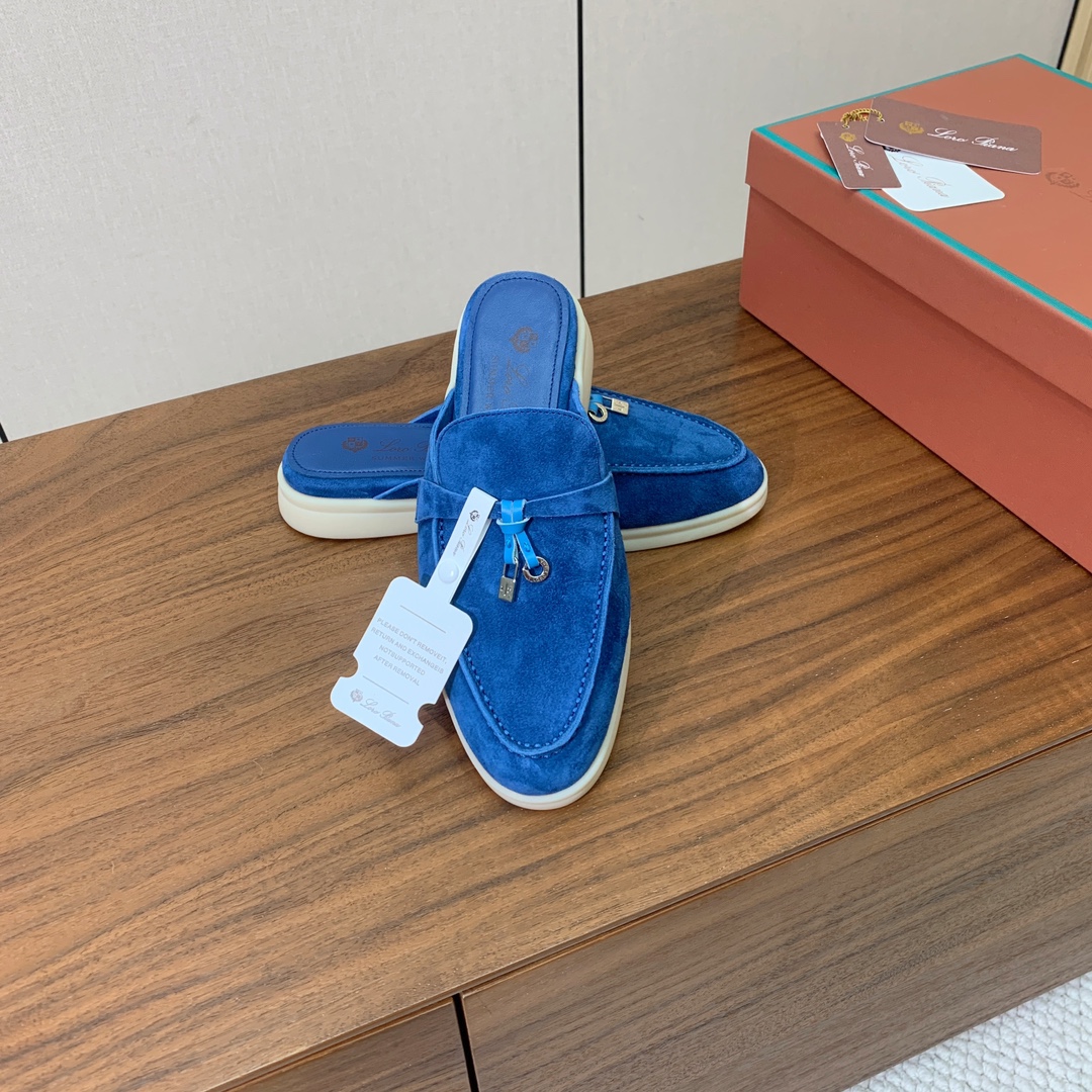 【Loro Piana】包头拖。意大利顶级羊绒复古优雅低调奢华。时尚性与皮料实用性同样兼具依然全网最高品