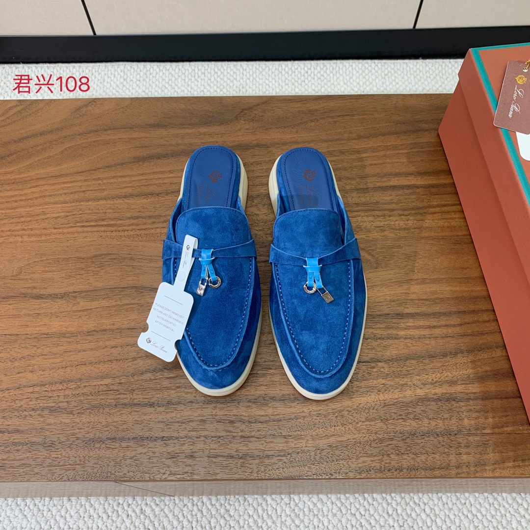 【Loro Piana】包头拖。意大利顶级羊绒复古优雅低调奢华。时尚性与皮料实用性同样兼具依然全网最高品