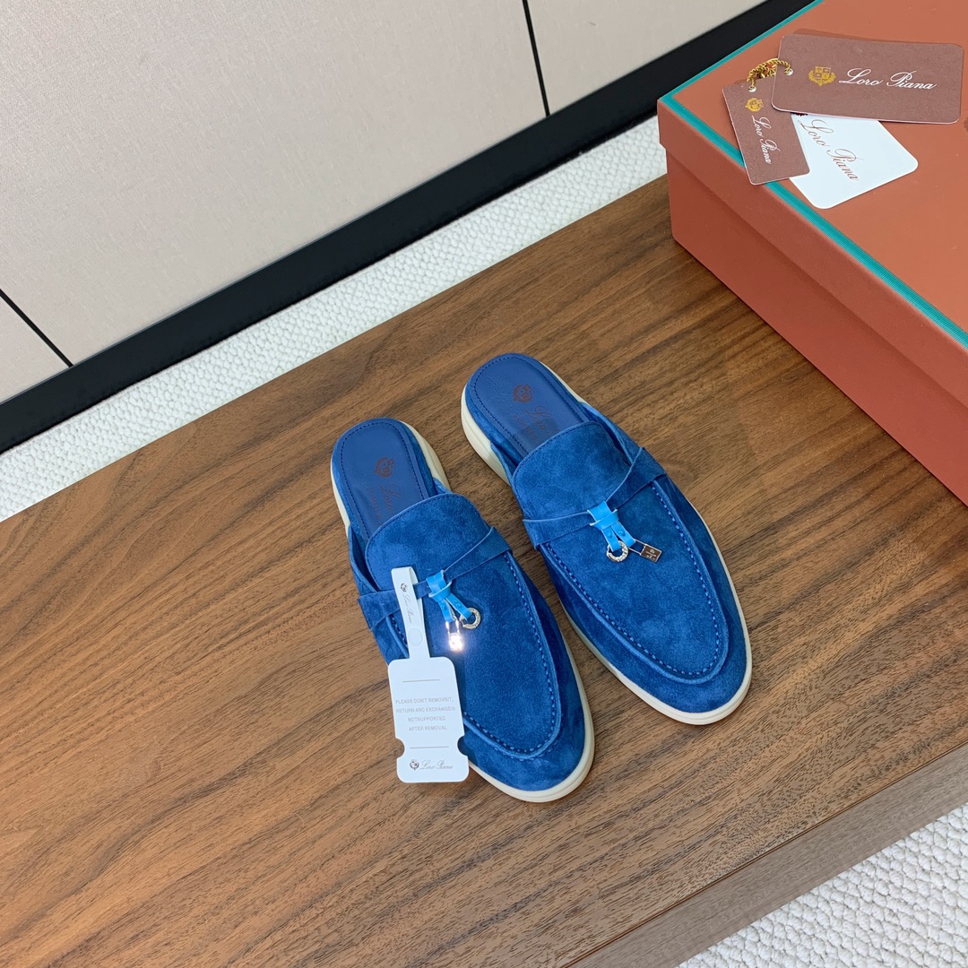 【Loro Piana】包头拖。意大利顶级羊绒复古优雅低调奢华。时尚性与皮料实用性同样兼具依然全网最高品
