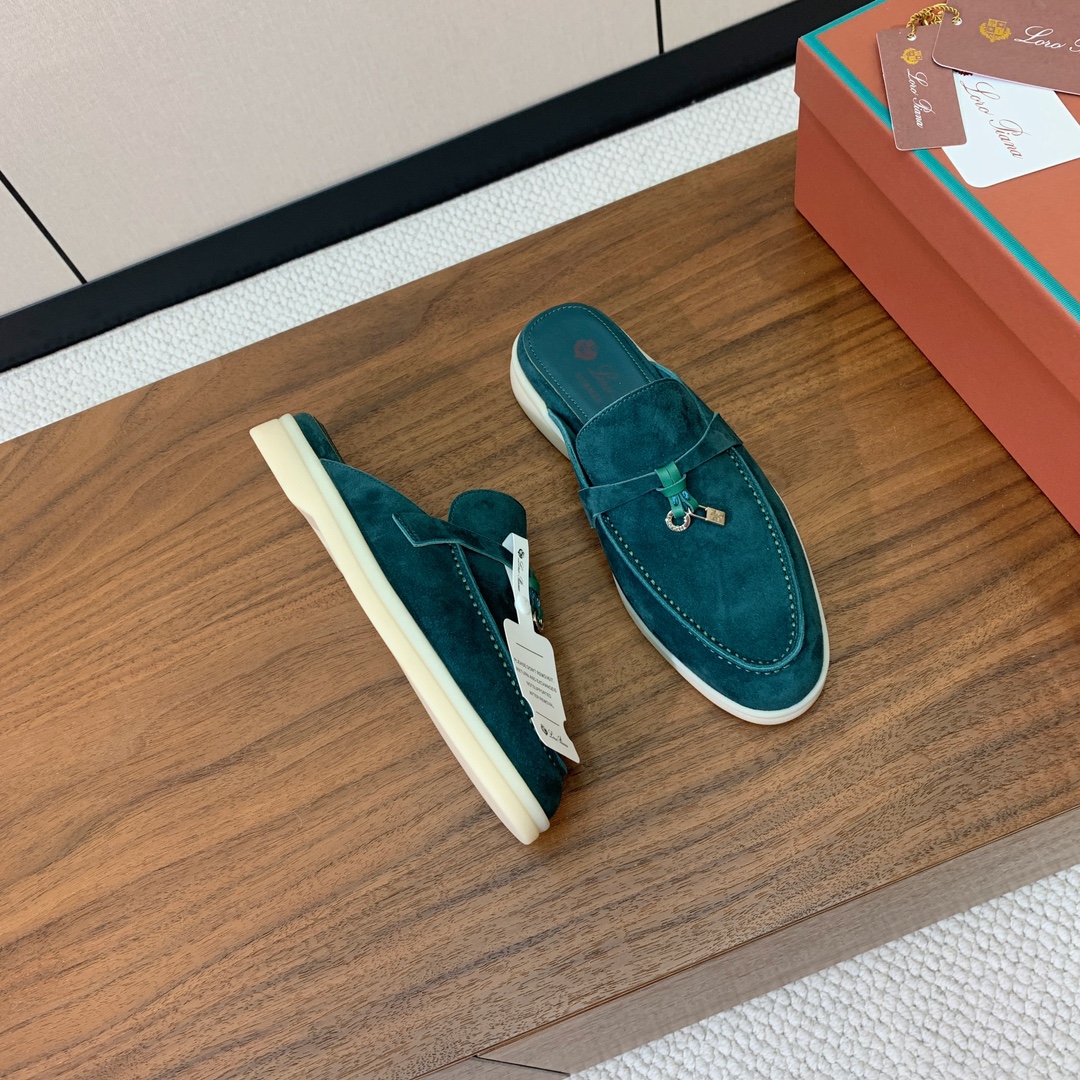 【Loro Piana】包头拖。意大利顶级羊绒复古优雅低调奢华。时尚性与皮料实用性同样兼具依然全网最高品