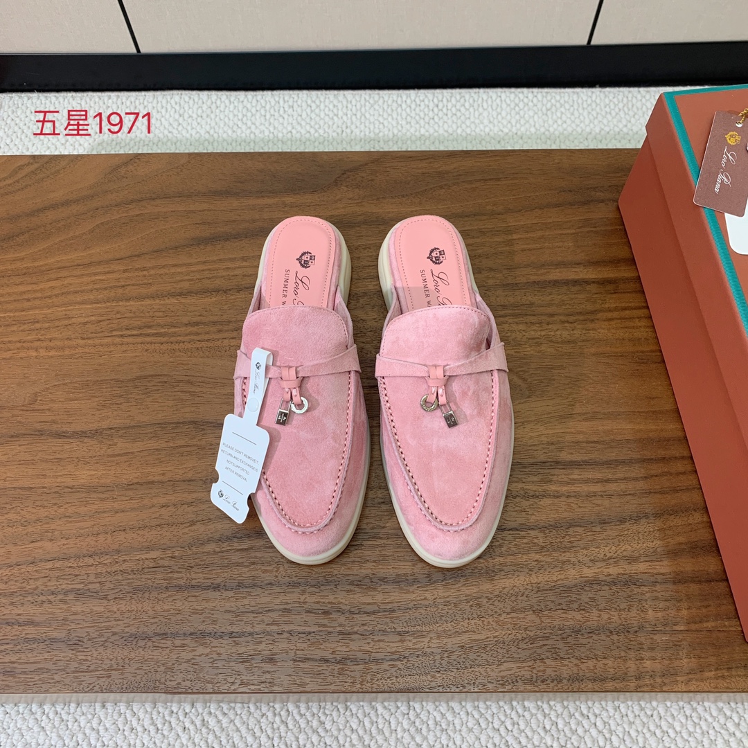 【Loro Piana】包头拖。意大利顶级羊绒复古优雅低调奢华。时尚性与皮料实用性同样兼具依然全网最高品