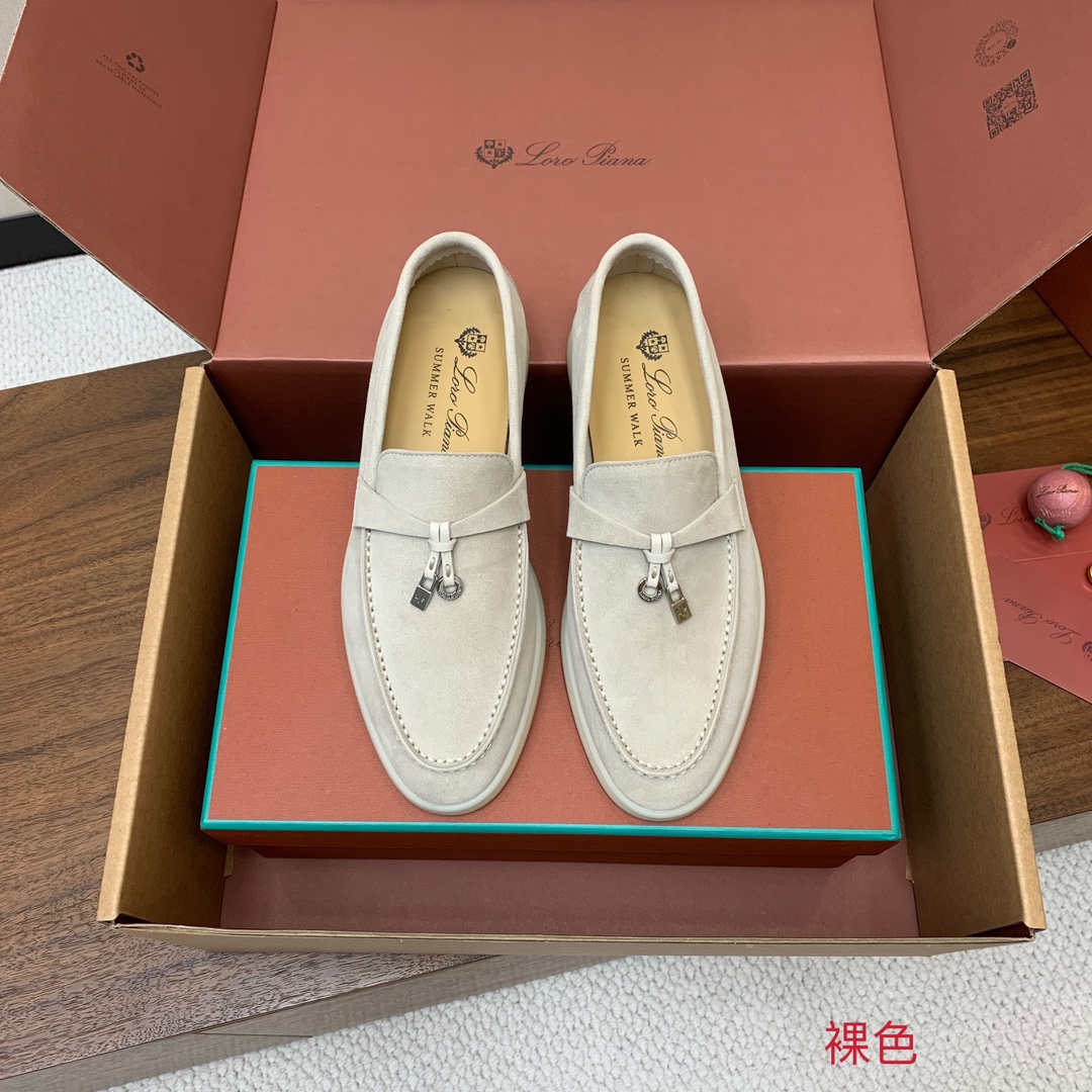 【Loro Piana】顶级版本乐福鞋，原版一比一。品牌低调奢华柔软一贯纯色简约的设计风格。皮质柔软舒适