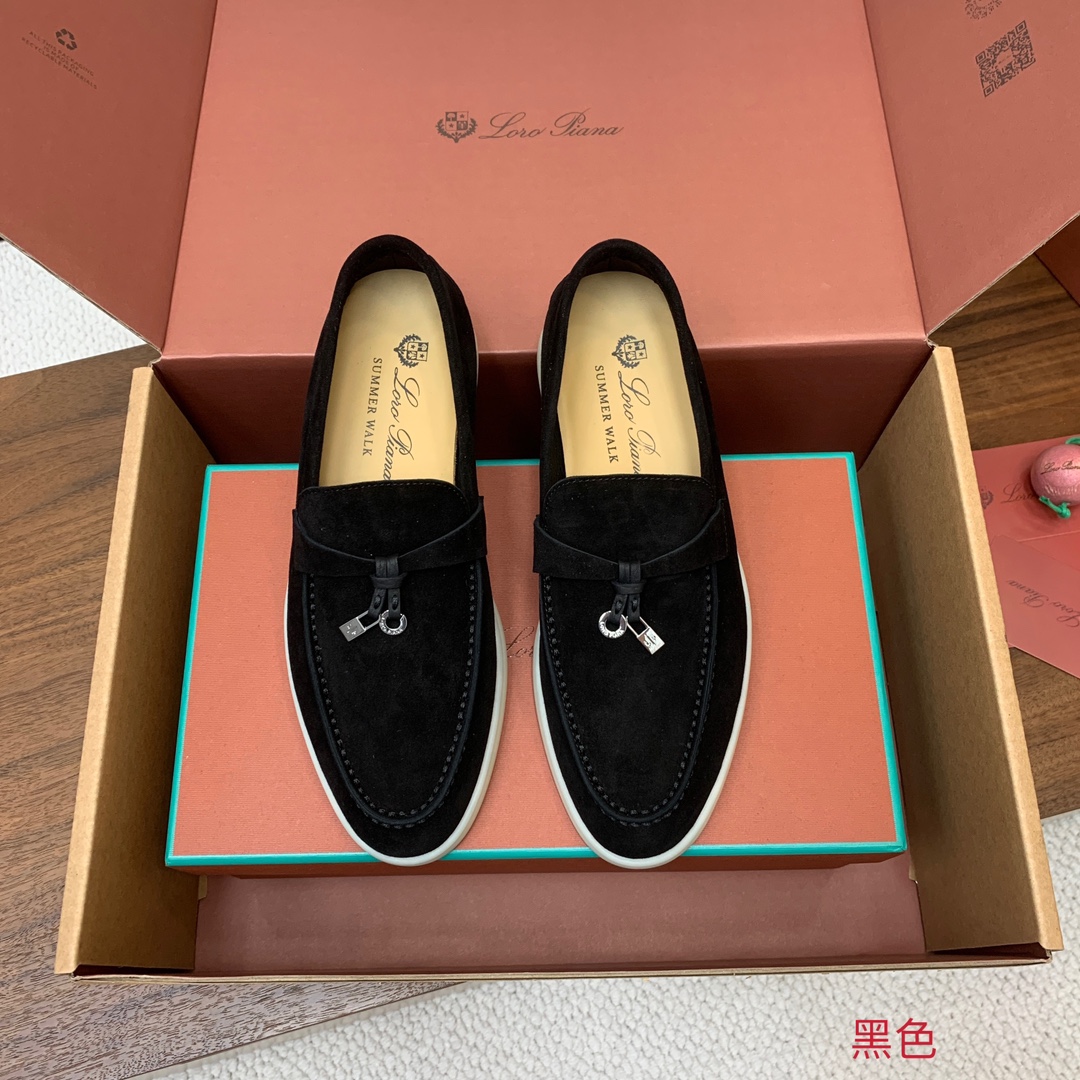 【Loro Piana】顶级版本乐福鞋，原版一比一。品牌低调奢华柔软一贯纯色简约的设计风格。皮质柔软舒适
