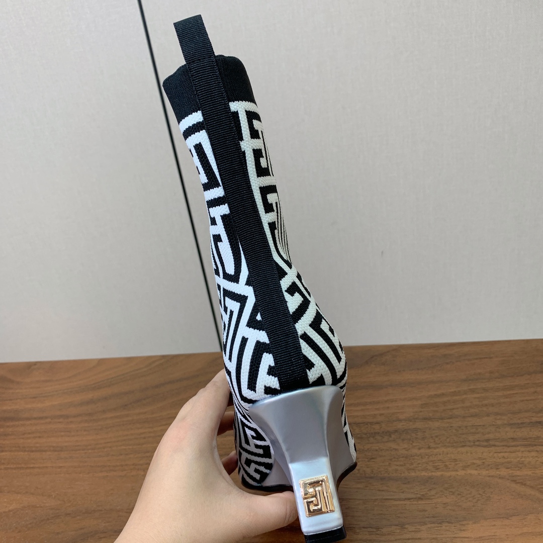 【Balmai*】针织弹力短靴！海外订购原版，1:1完美复刻！材质：原版定制飞织鞋面，牛皮垫脚，真皮大底