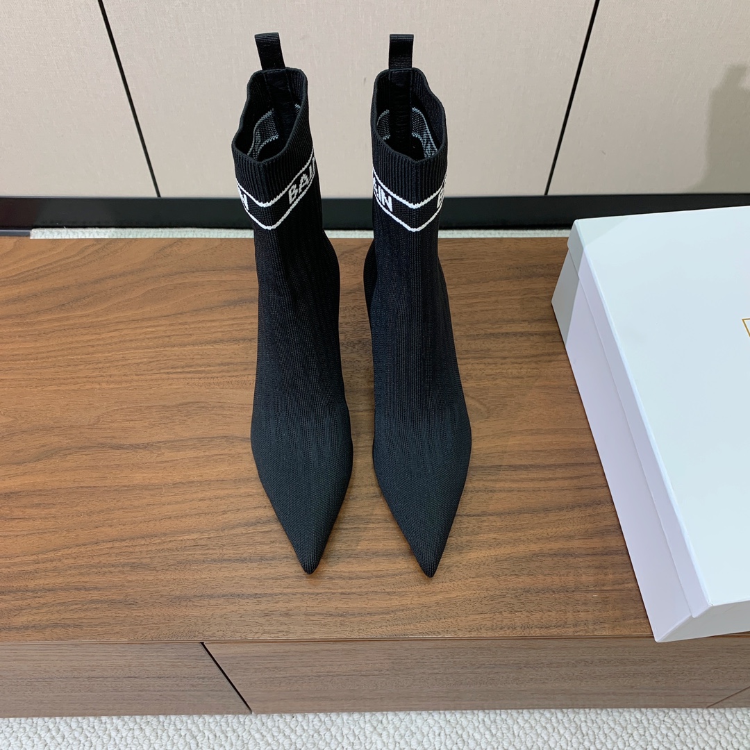 【Balmai*】针织弹力短靴！海外订购原版，1:1完美复刻！材质：原版定制飞织鞋面，牛皮垫脚，真皮大底