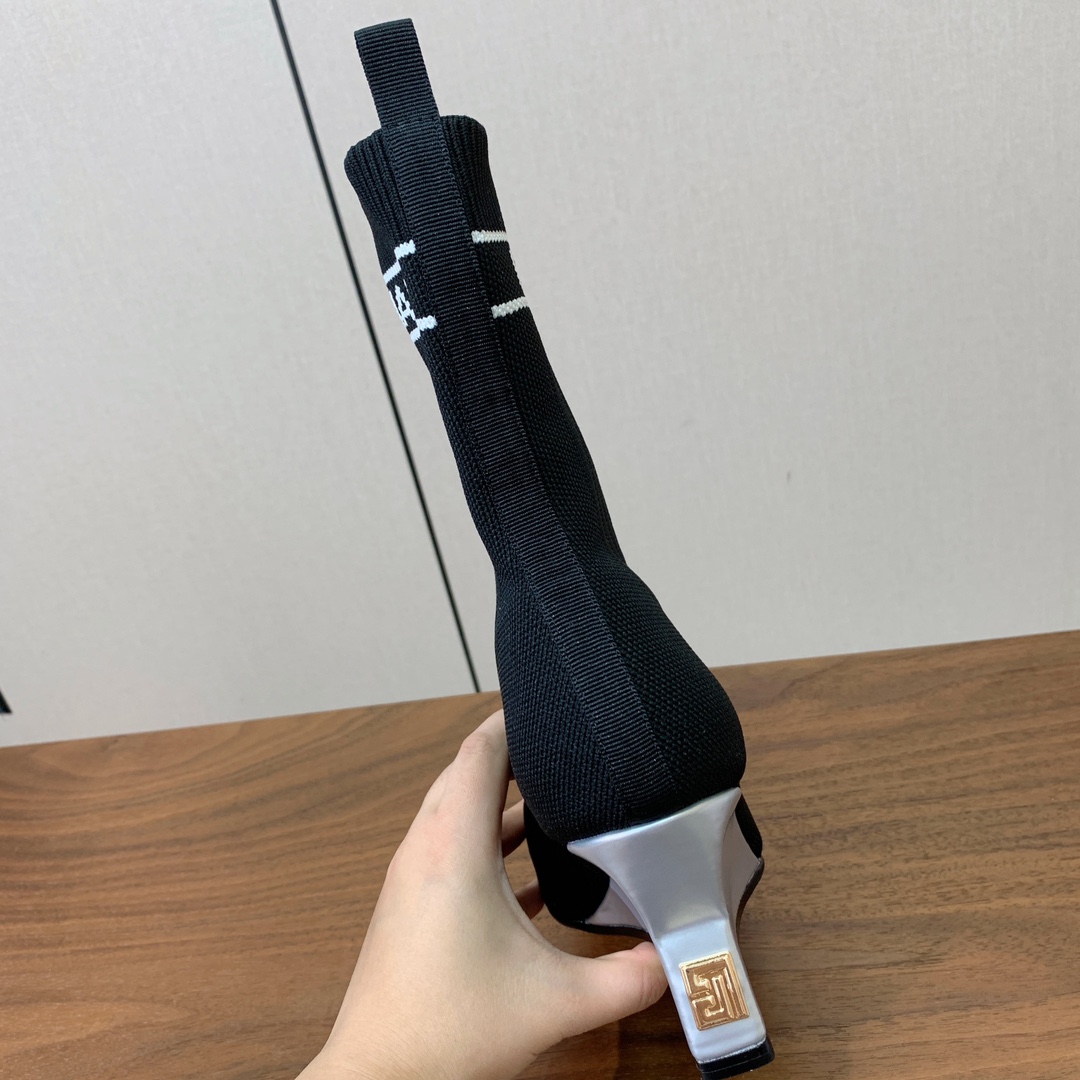 【Balmai*】针织弹力短靴！海外订购原版，1:1完美复刻！材质：原版定制飞织鞋面，牛皮垫脚，真皮大底