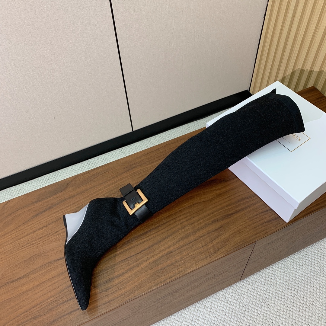 【Balmai*】针织弹力长靴！海外订购原版，1:1完美复刻！材质：原版定制飞织鞋面，牛皮垫脚，真皮大底