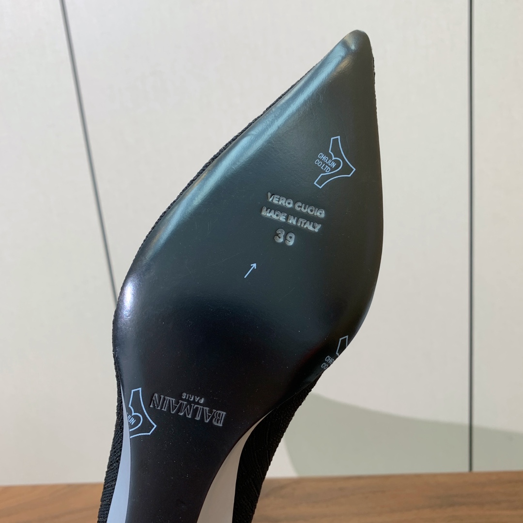 【Balmai*】针织弹力长靴！海外订购原版，1:1完美复刻！材质：原版定制飞织鞋面，牛皮垫脚，真皮大底