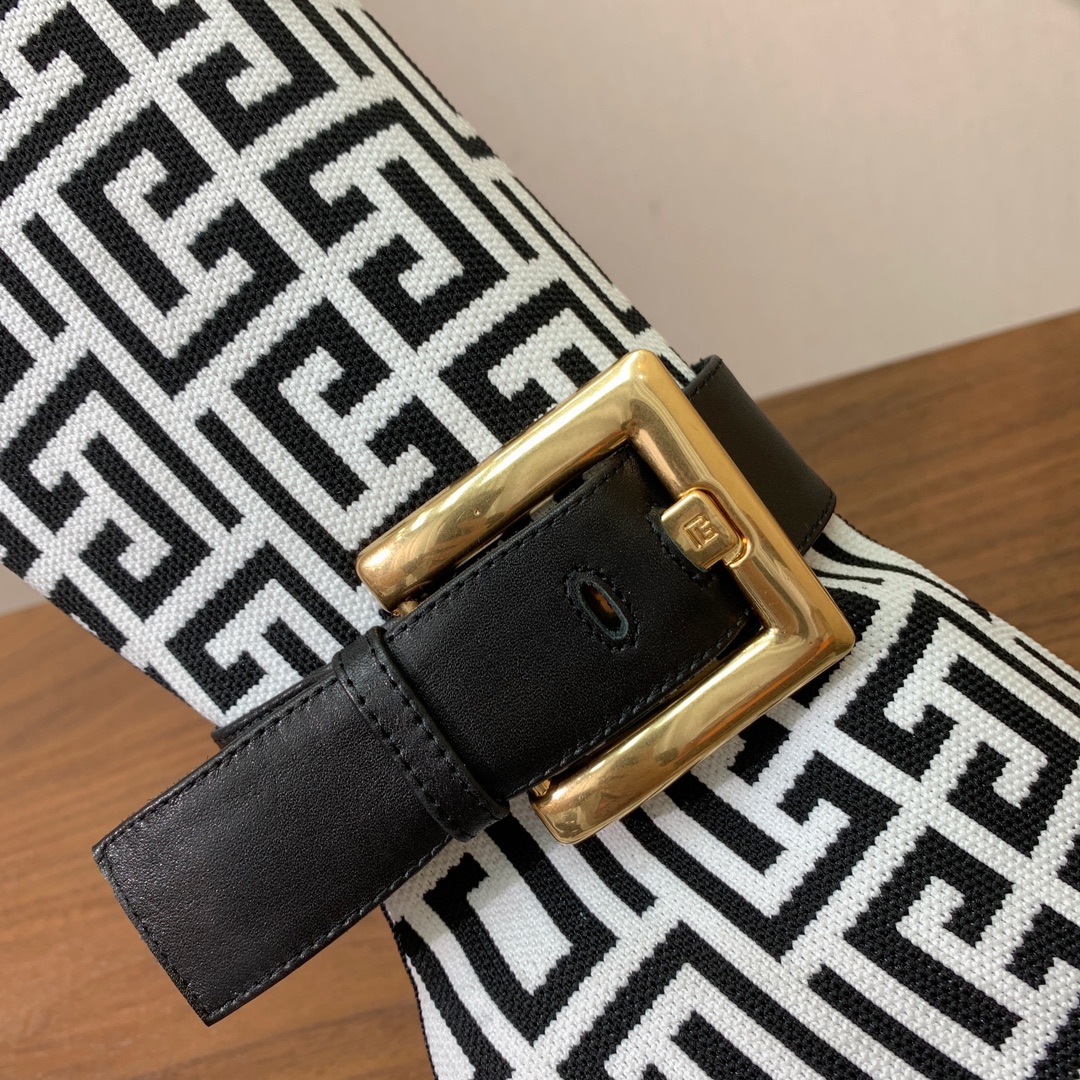 【Balmai*】针织弹力长靴！海外订购原版，1:1完美复刻！材质：原版定制飞织鞋面，牛皮垫脚，真皮大底