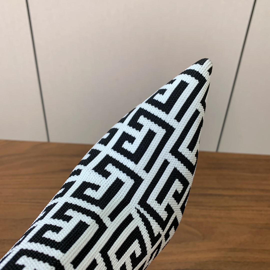 【Balmai*】针织弹力长靴！海外订购原版，1:1完美复刻！材质：原版定制飞织鞋面，牛皮垫脚，真皮大底