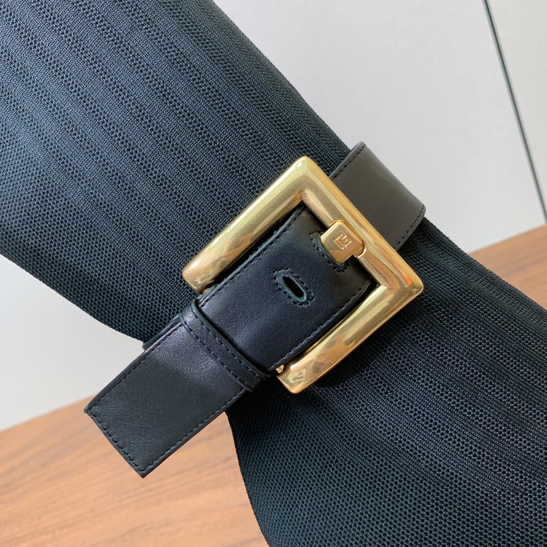 【Balmai*】针织弹力长靴！海外订购原版，1:1完美复刻！材质：原版定制飞织鞋面，牛皮垫脚，真皮大底