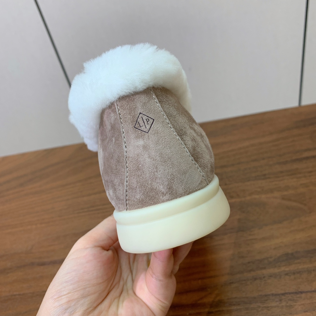 【Loro Piana】高帮毛里乐福鞋。意大利顶级羊绒复古优雅低调奢华。时尚性与皮料实用性同样兼具依然全