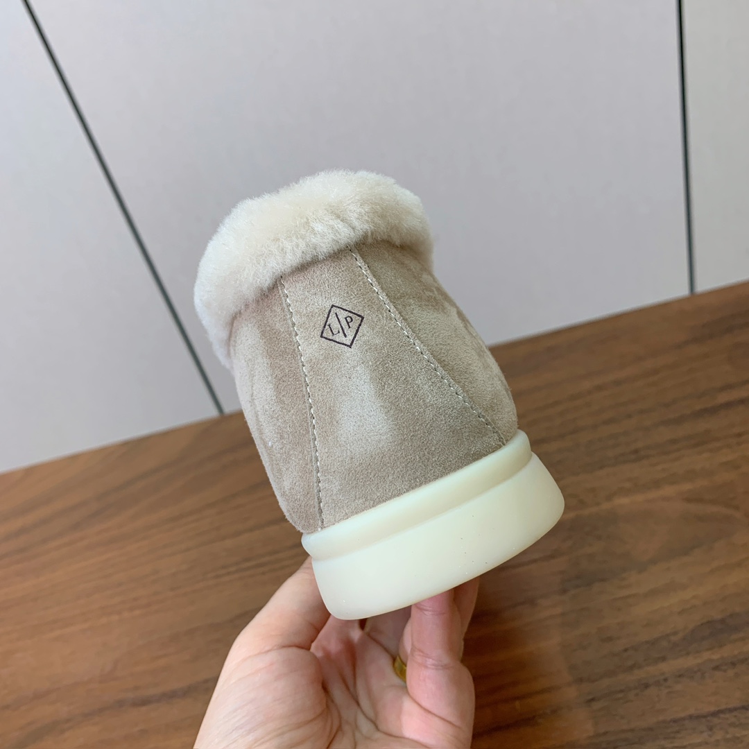 【Loro Piana】高帮毛里乐福鞋。意大利顶级羊绒复古优雅低调奢华。时尚性与皮料实用性同样兼具依然全