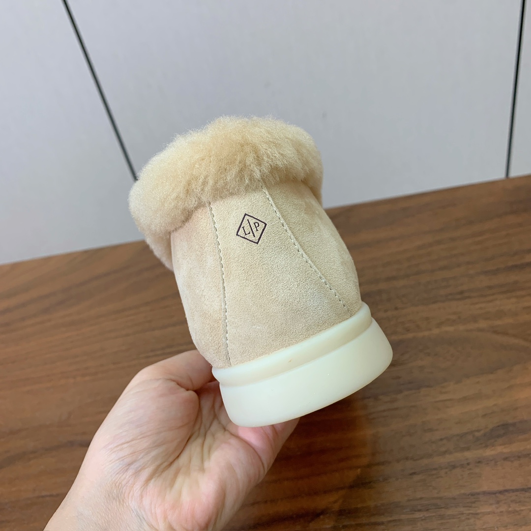 【Loro Piana】高帮毛里乐福鞋。意大利顶级羊绒复古优雅低调奢华。时尚性与皮料实用性同样兼具依然全