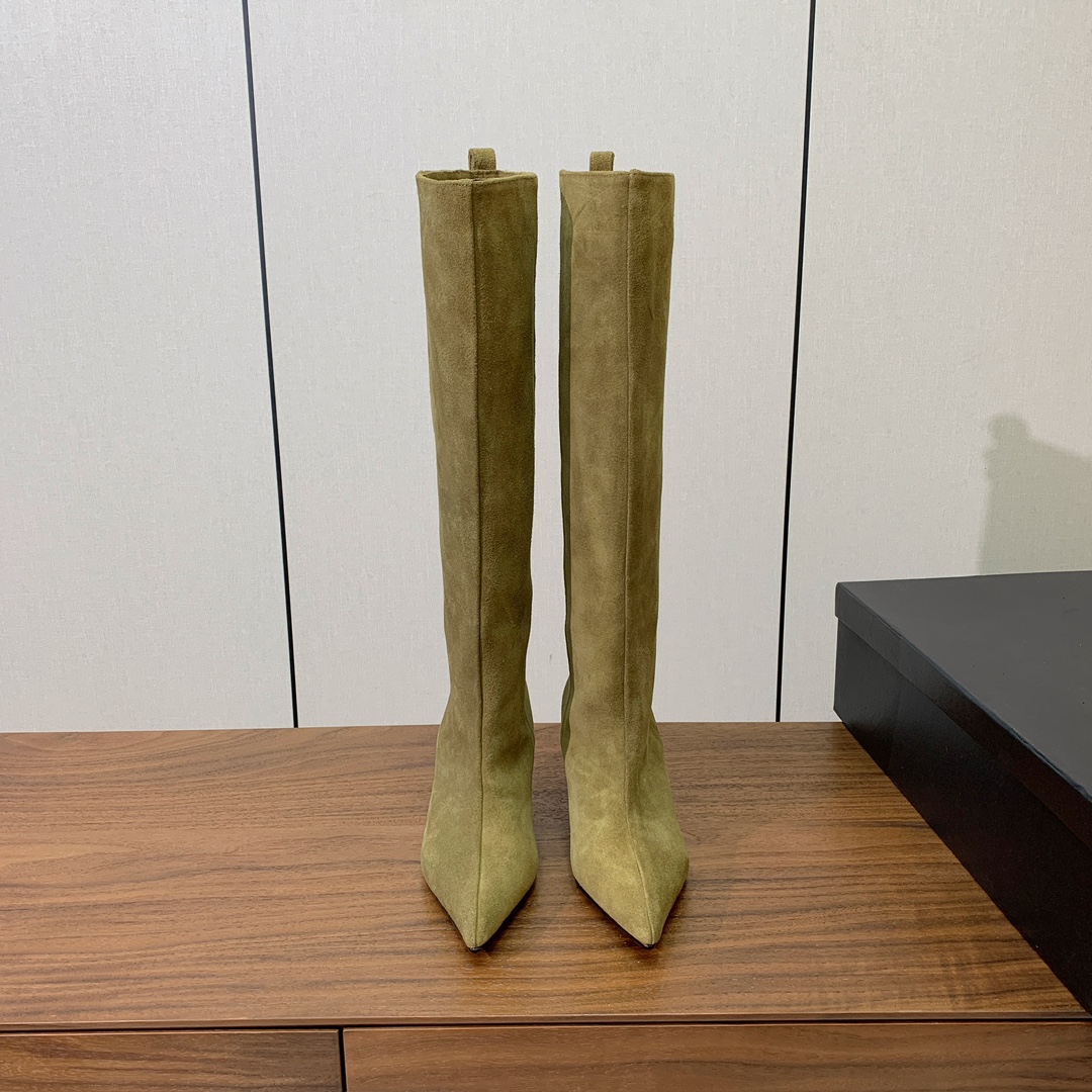 【The Attico】新品长靴。视觉盛宴、性感自由气质。面料牛皮、牛京。羊皮内里。真皮大底。跟高6.5