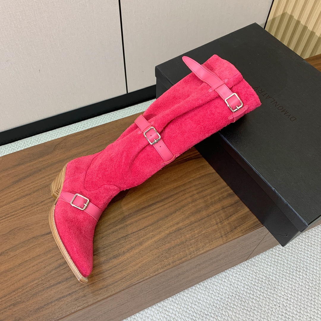 【R13】皮条长靴。简约百搭款。鞋面牛京、爆裂皮。牛皮内里，真皮大底。跟高5.5cm码数：35-42(4