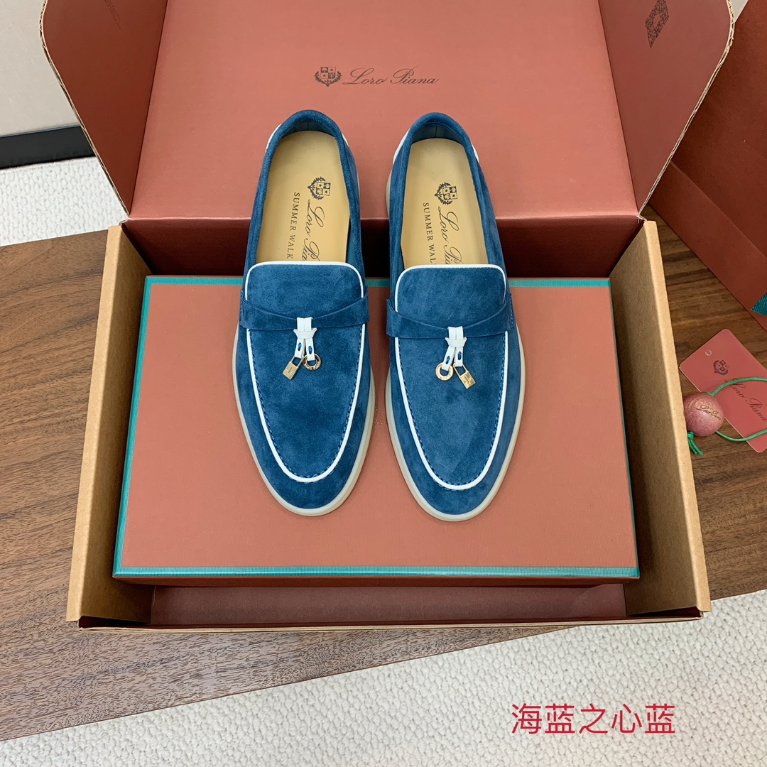 【Loro Piana】顶级版本锁边乐福鞋，原版一比一。品牌低调奢华柔软一贯纯色简约的设计风格。皮质柔软
