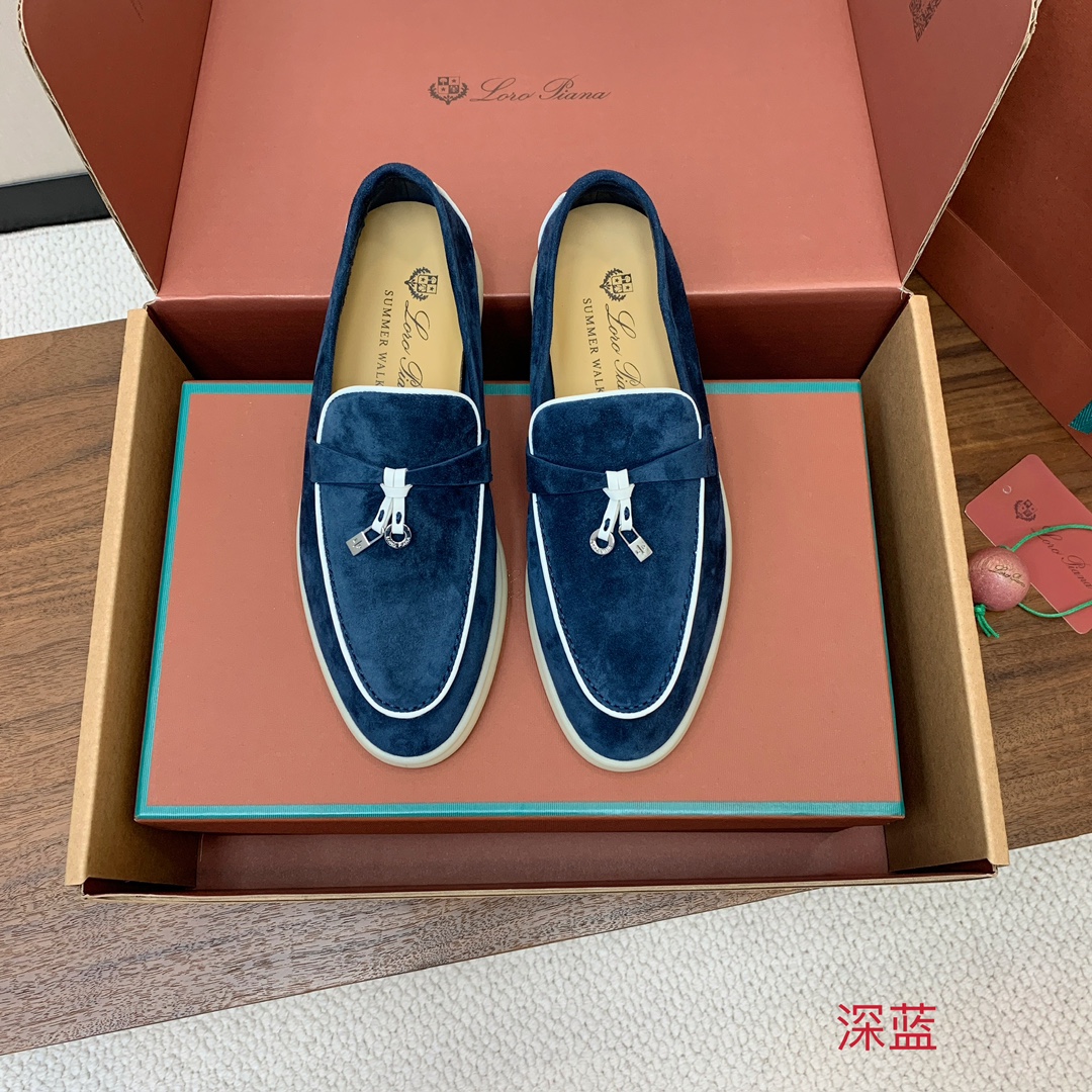 【Loro Piana】顶级版本锁边乐福鞋，原版一比一。品牌低调奢华柔软一贯纯色简约的设计风格。皮质柔软