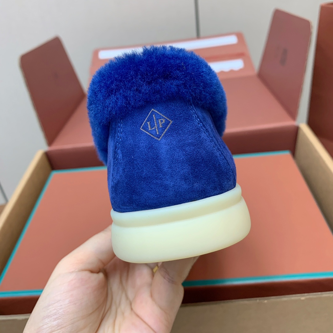 【Loro Piana】顶级版本羊毛里乐福鞋，原版一比一。品牌低调奢华柔软一贯纯色简约的设计风格。皮质柔