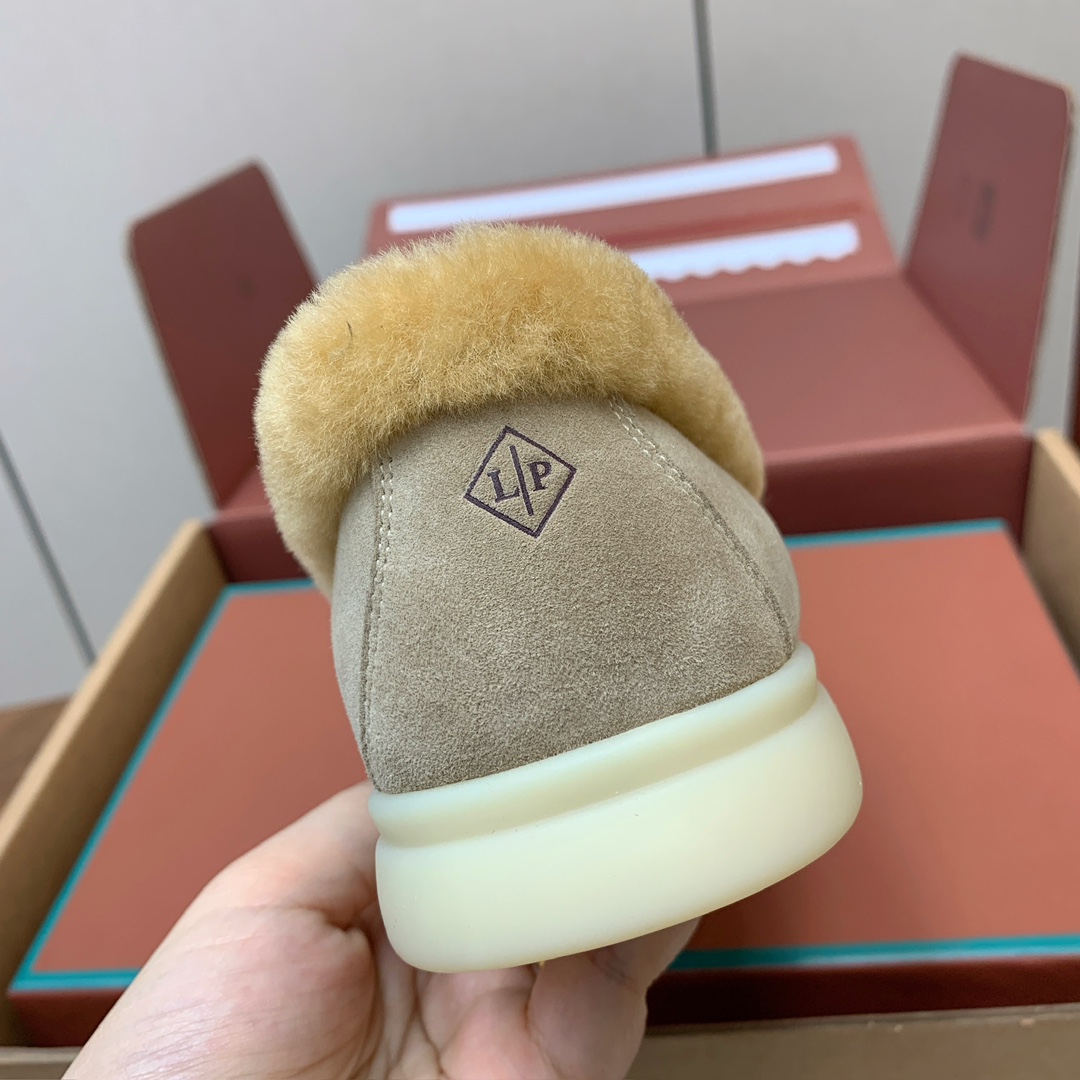 【Loro Piana】顶级版本羊毛里乐福鞋，原版一比一。品牌低调奢华柔软一贯纯色简约的设计风格。皮质柔