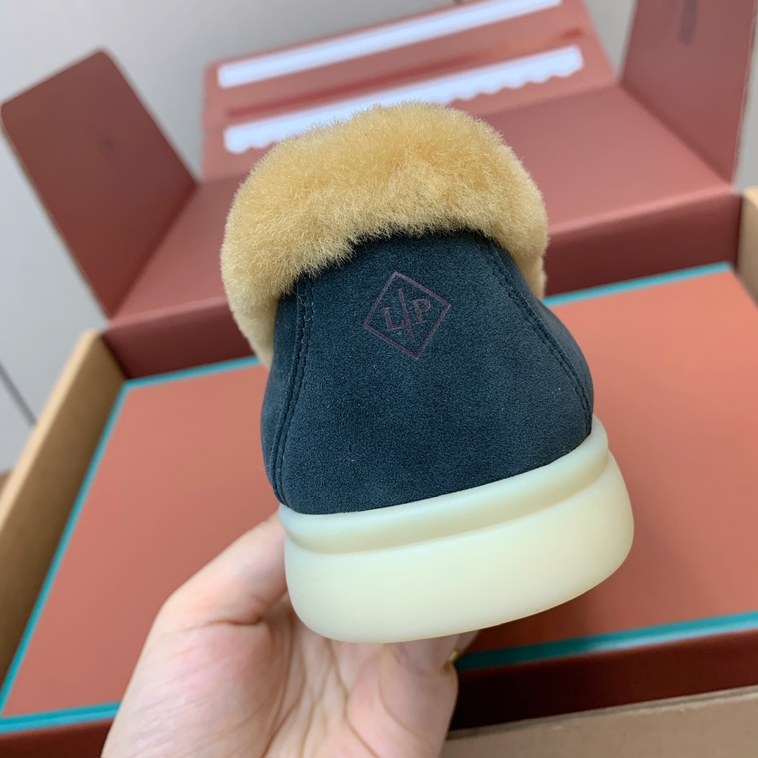 【Loro Piana】顶级版本羊毛里乐福鞋，原版一比一。品牌低调奢华柔软一贯纯色简约的设计风格。皮质柔