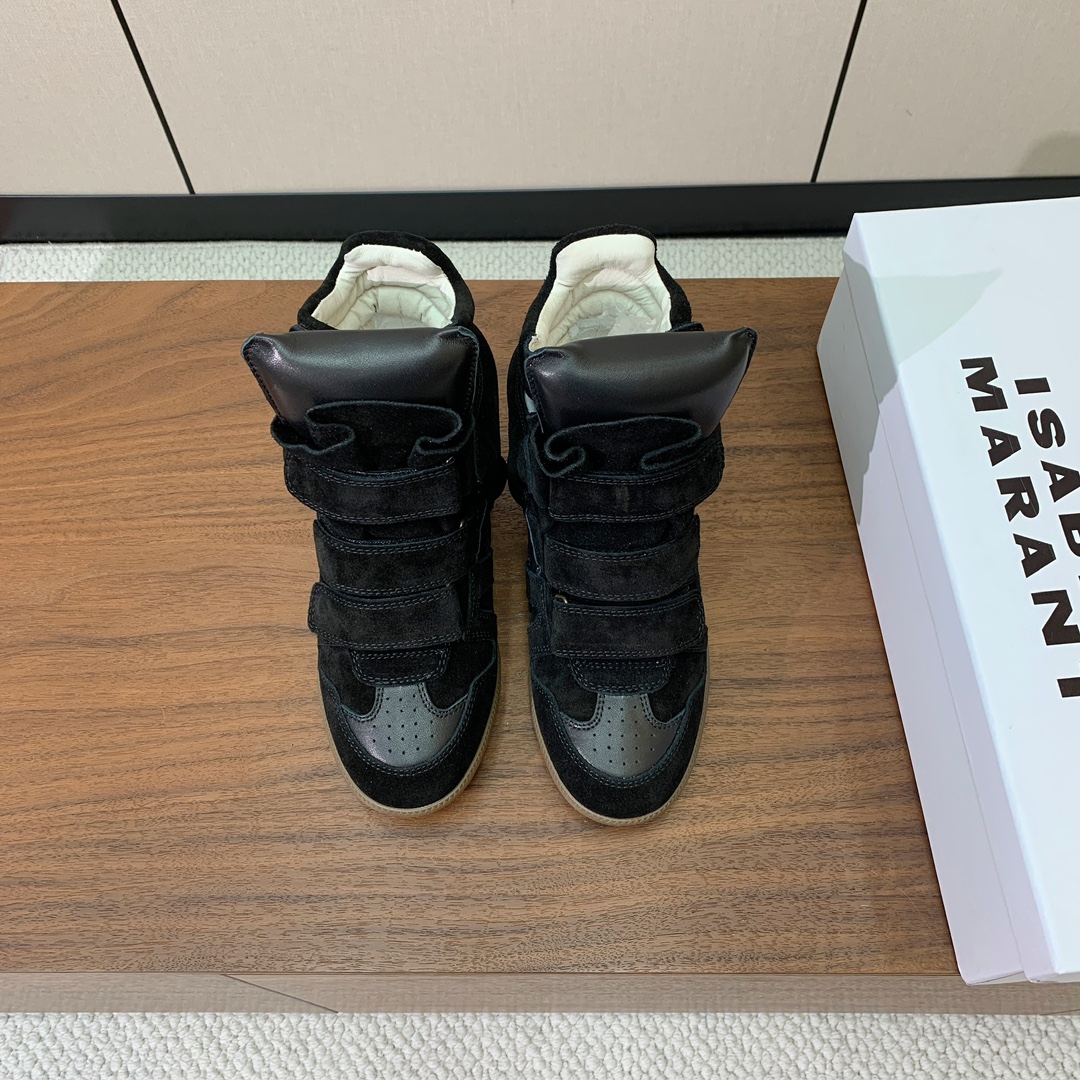 【Isabel Marant】秋冬内增高拼色高帮休闲鞋。超级有高级感上脚超好看。关键超级舒适脚感一点都不