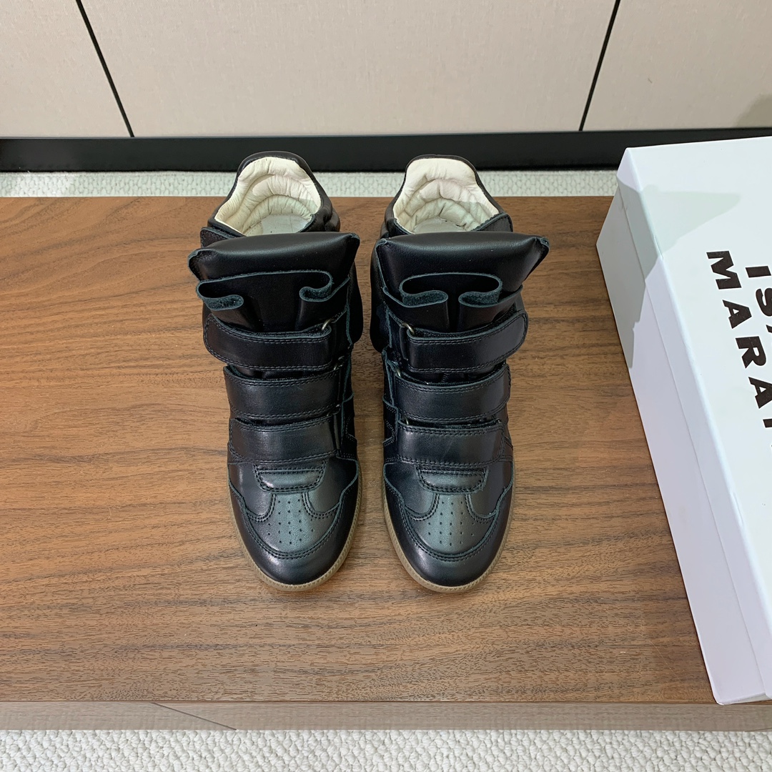 【Isabel Marant】秋冬内增高拼色高帮休闲鞋。超级有高级感上脚超好看。关键超级舒适脚感一点都不