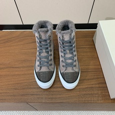 【Brunell* Cucinell*】高帮羊毛里休闲鞋。鞋面采用进口牛绒,羊毛内里,原版开模大底!上脚超舒适。 码数: 【Brunell* Cucinell*】高帮羊毛里休闲鞋。鞋面采用进口牛绒,羊毛内里,原版开模大底!上脚超舒适。 码数:
