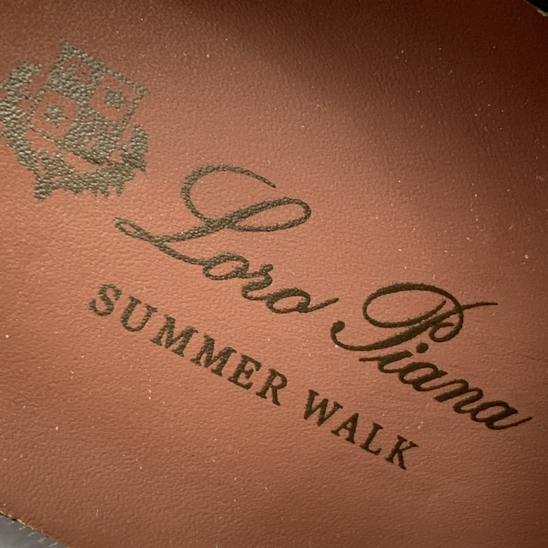 【Loro Piana】男款网面拼接休闲鞋。简约时尚，鞋面采用网面拼接牛反绒。羊皮垫脚。定制橡胶底。码数