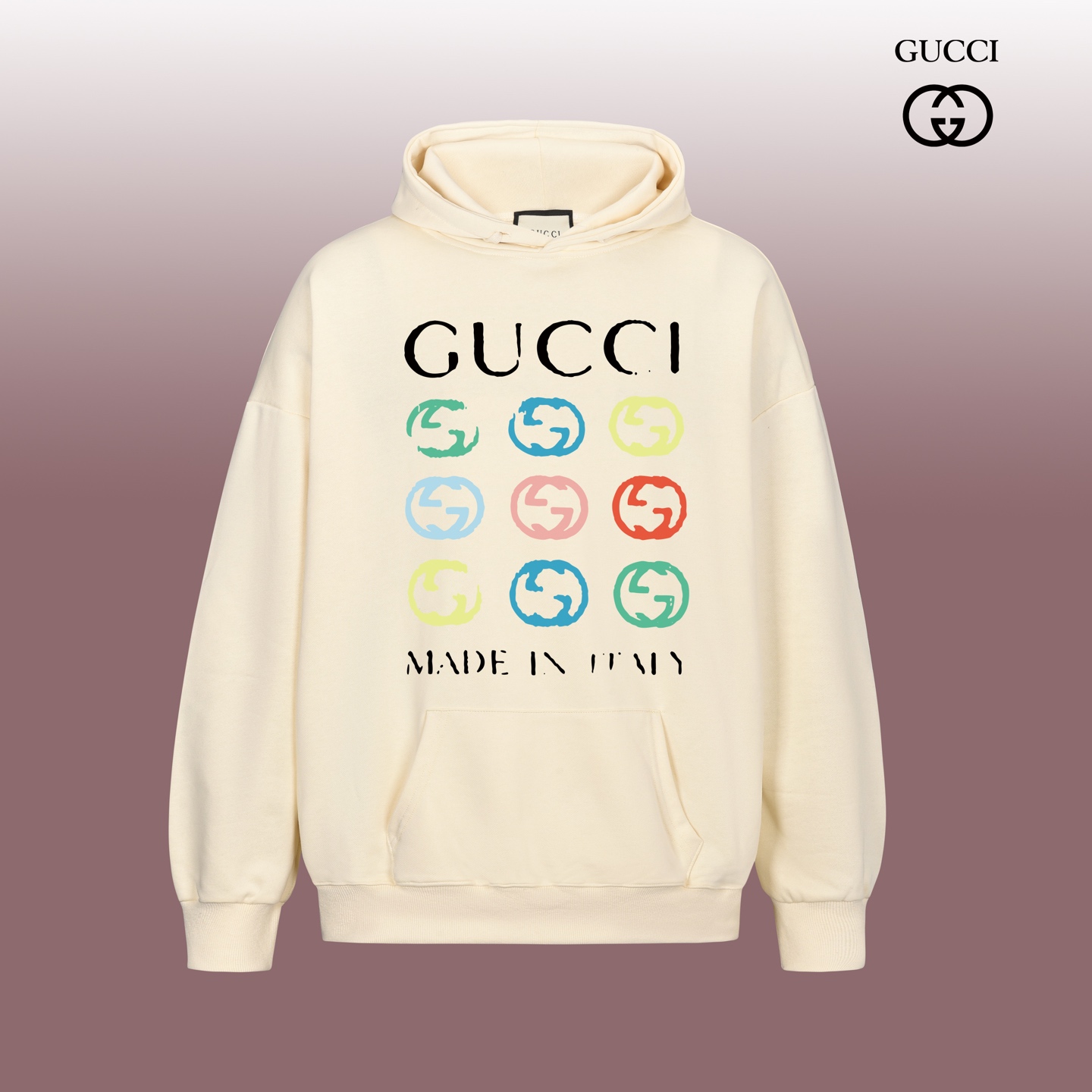 MPI#G1001 p💰235
400克纯棉毛圈面料
《GUCCI 古驰》 经典圆领卫衣
1:1对版定制面料400克大毛圈高克重百分百纯棉  双针车线跨缝工艺 配套同缸1x1紧密高克重螺纹 螺纹有宽度 男女同款 官网细节一致 三标齐全 防潮纸 区别市场通货 随意对比 
最大能穿到190斤
尺码：XS-XL